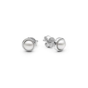 Cercei argint cu perle naturale albe DiAmanti SK25110E_W-G (Argint 925‰ 1,35 g.)